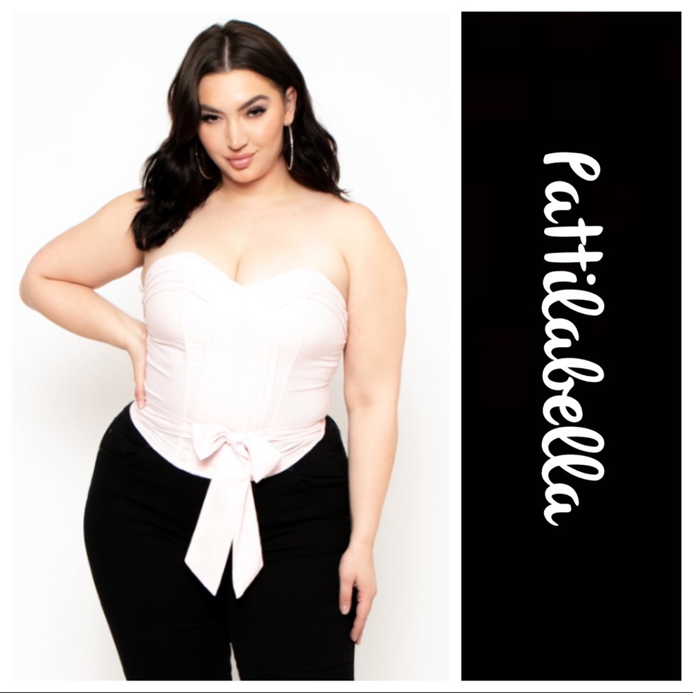 Pattibella Black Strapless Women's Top